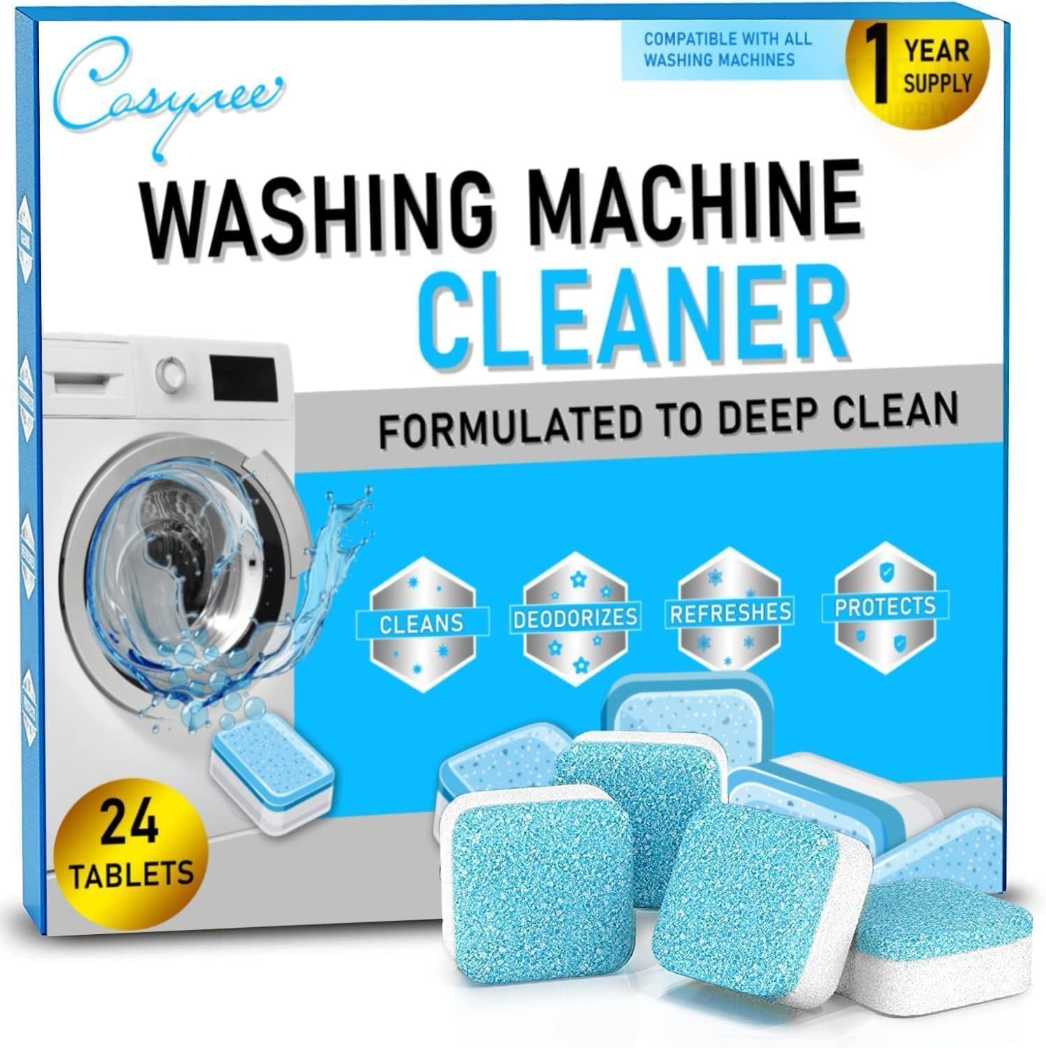 Washing Machine Cleaner Descaler 24 Pack
