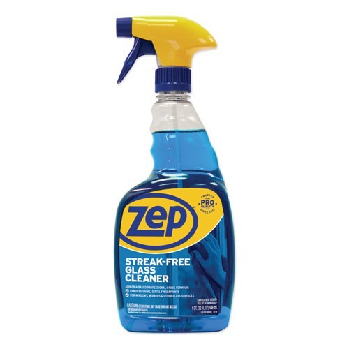Zep Commercial Streak-Free Glass Cleaner, Pleasant Scent, 32 oz, 2/Pack