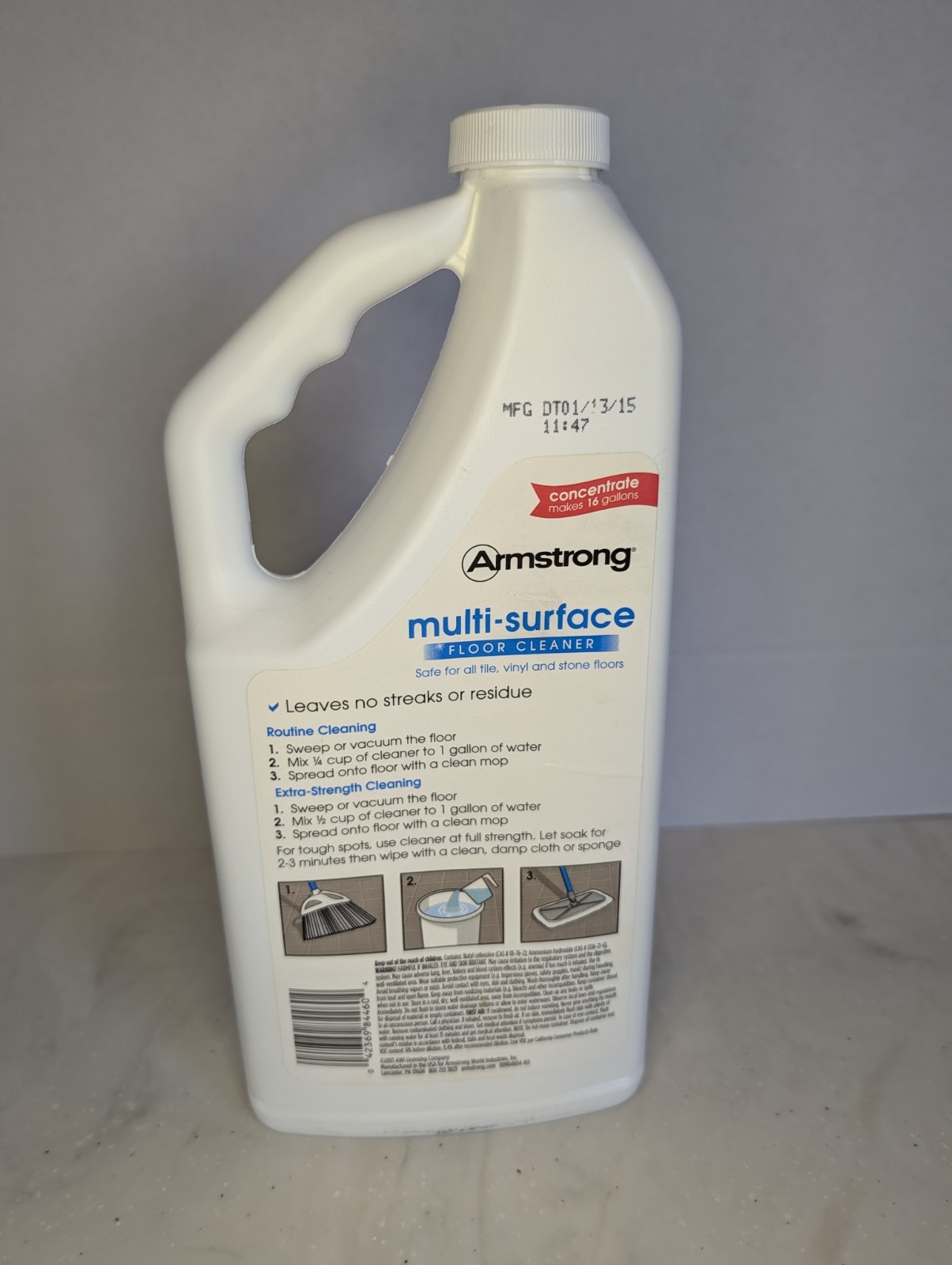 Armstrong Multi-Surface Floor Cleaner Concentrate 32oz Sealed Tile Vinyl Stone