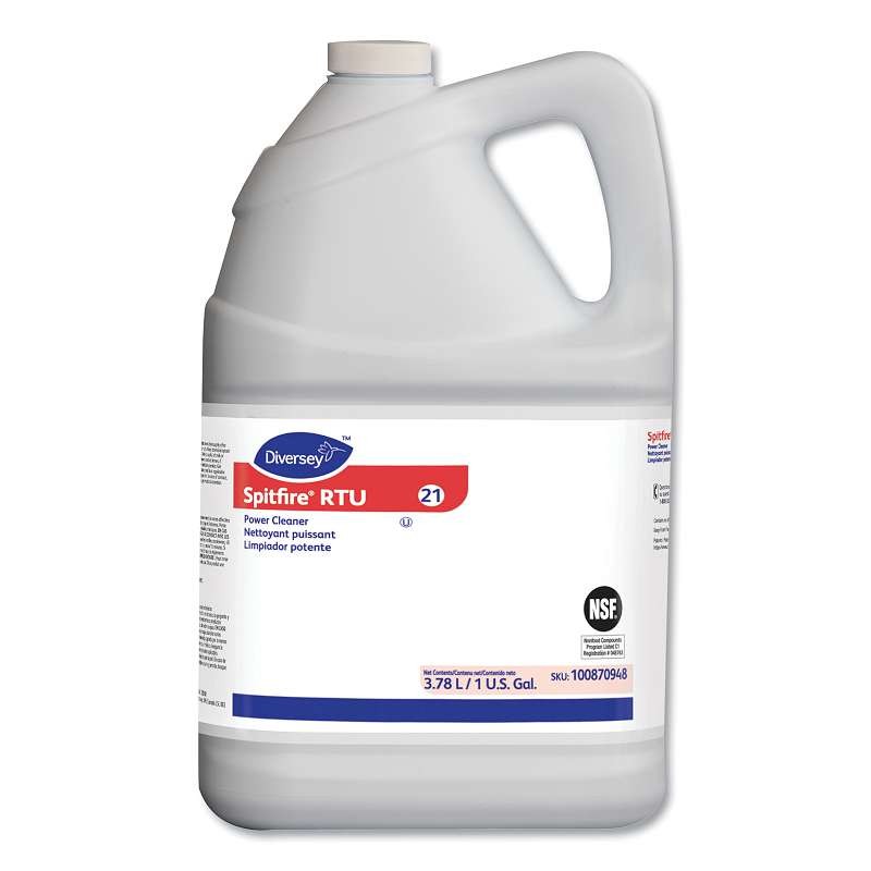 Diversey Spitfire Power Cleaner, Fresh Pine Scent, 3.78 L Container, 4/Carton