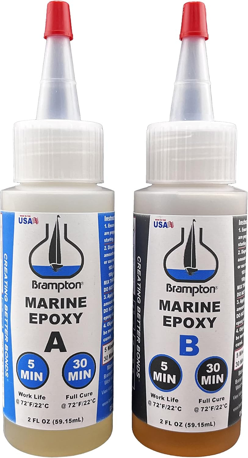 Brampton Marine Epoxy Strong Bonding for Boat Repair – Bonds in 30 Minutes, W…