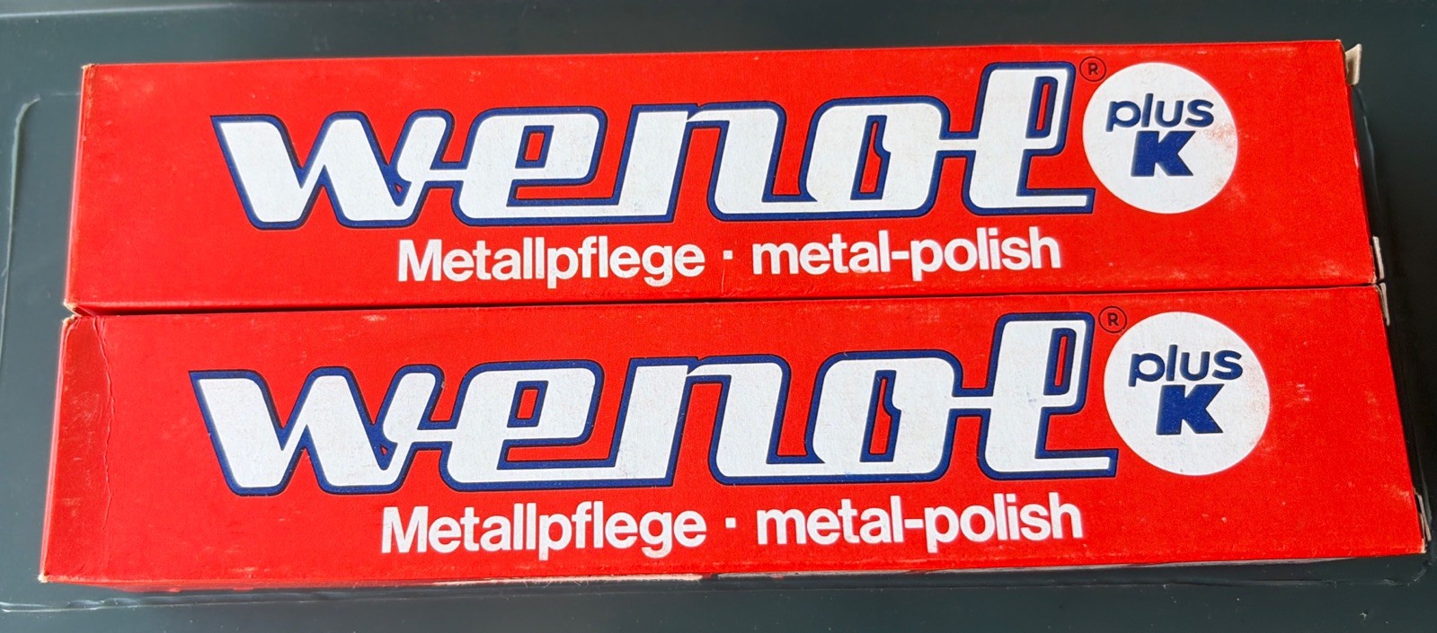 WENOL Red Metal Polish 100 Grams each Made IN Germany Old Stock 2 Tubes