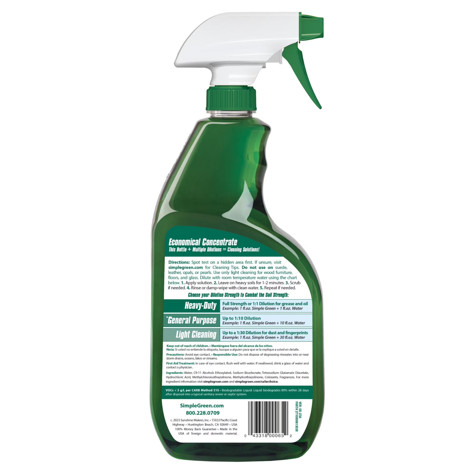 Simple Green 32 oz Concentrated All-Purpose Cleaner Heavy Duty Degreaser