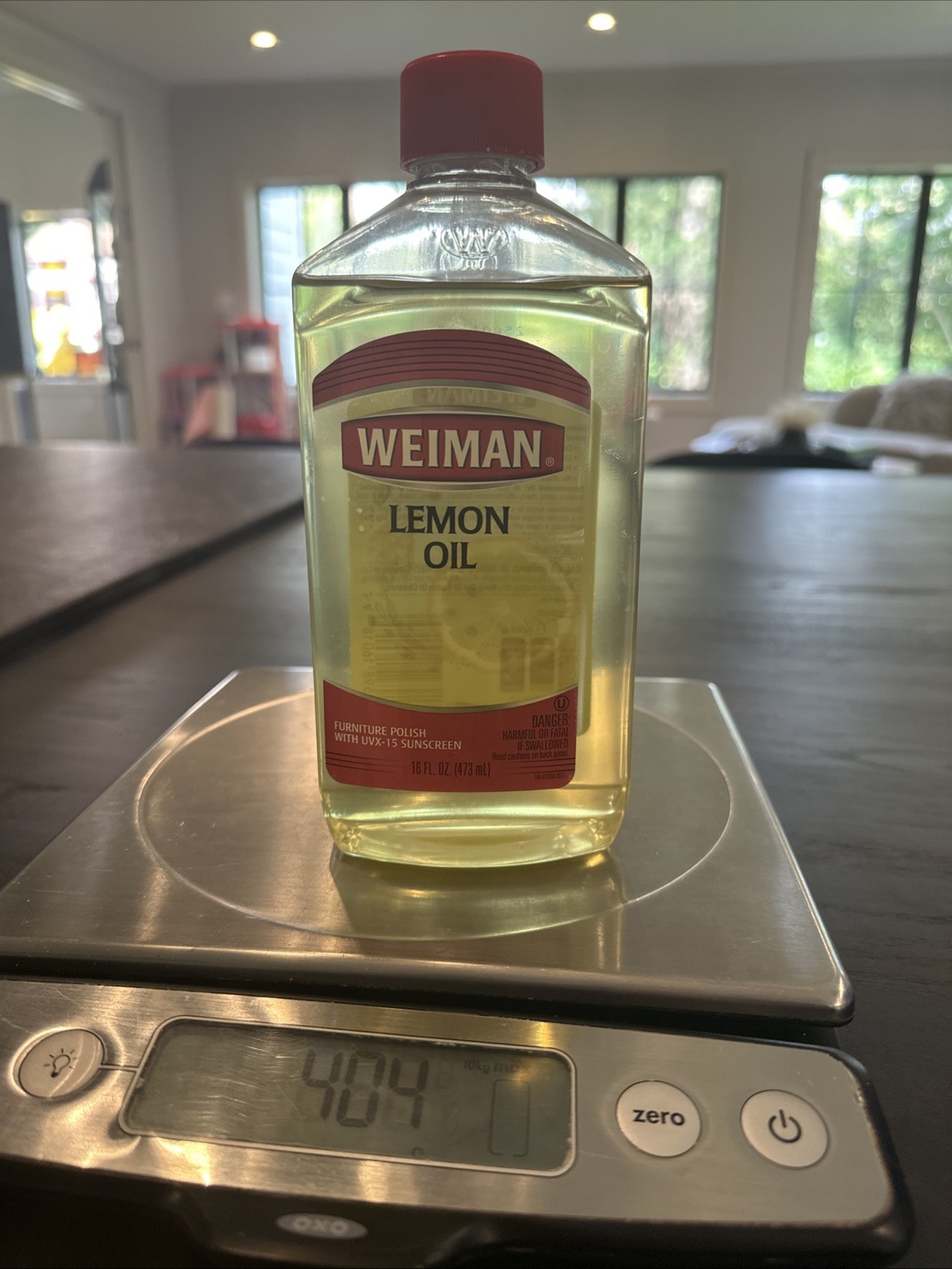 Weiman Lemon Oil, Furniture Wood Polish with UVX-15 Sunscreen 16Oz 95% Full FAST