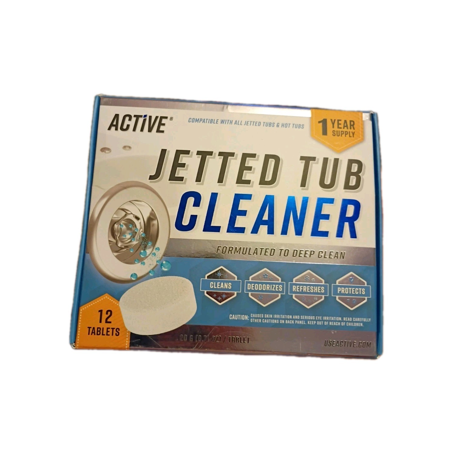 Active Jetted Tub Cleaner 12-Tablet Pack for Jacuzzi/Whirlpool NEW