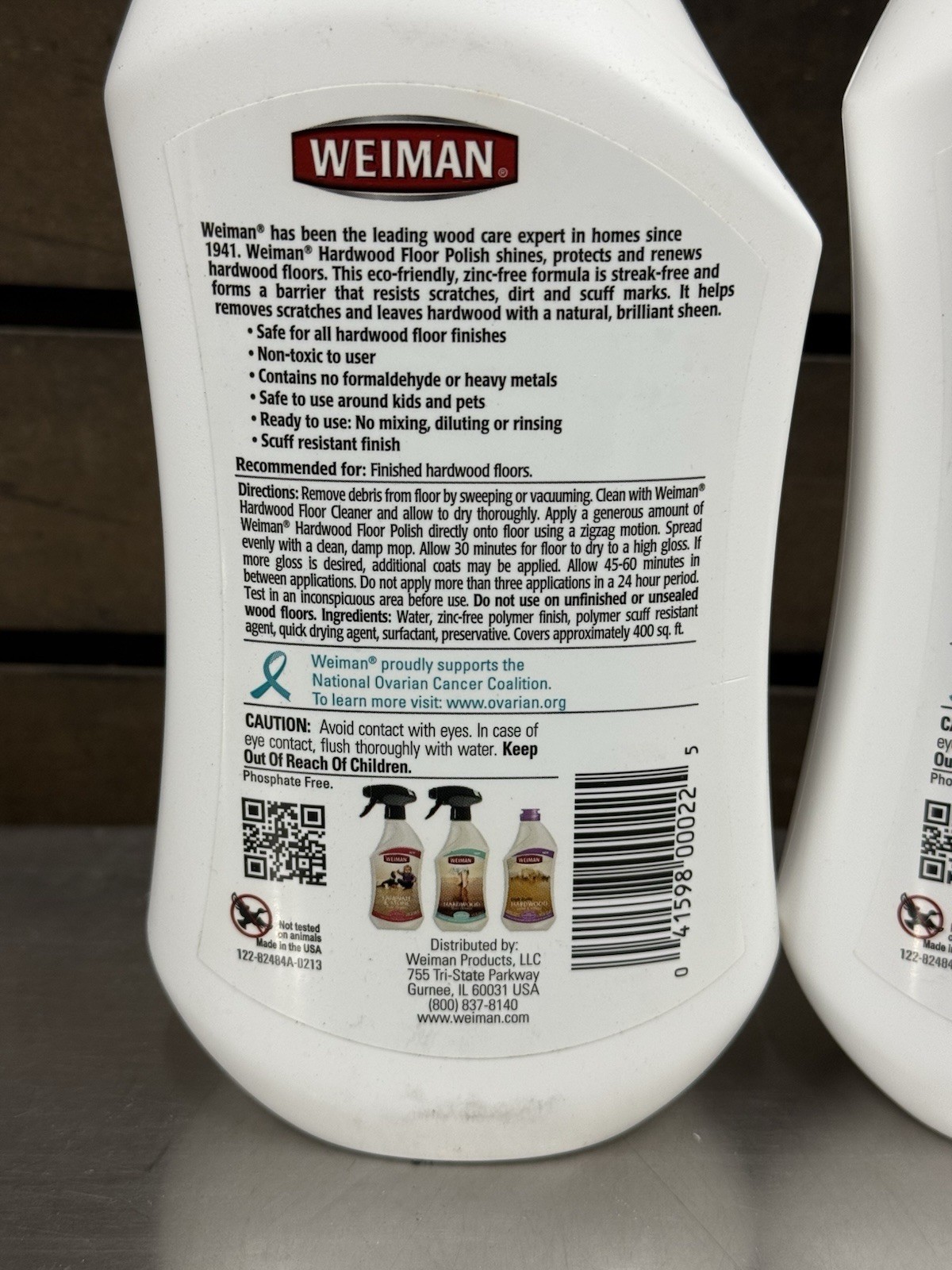 Lot of 6 – Weiman Hardwood Floor Polish 27 Fl Oz