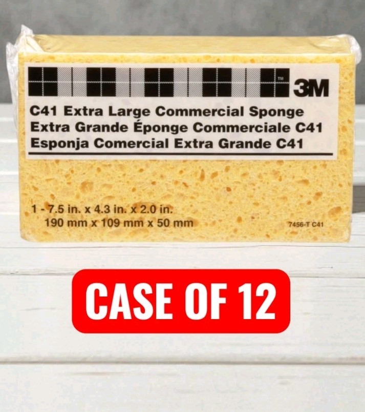 3M Heavy Duty Sponge For Commercial 7.5 in. L 1 pk (Pack of 12)