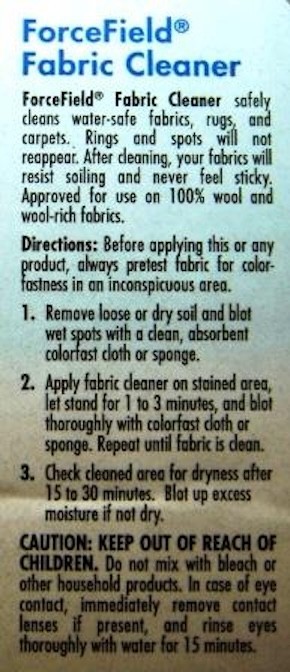 ForceField Professional Strength Fabric Cleaner Stain Remover – Two 4oz Bottles