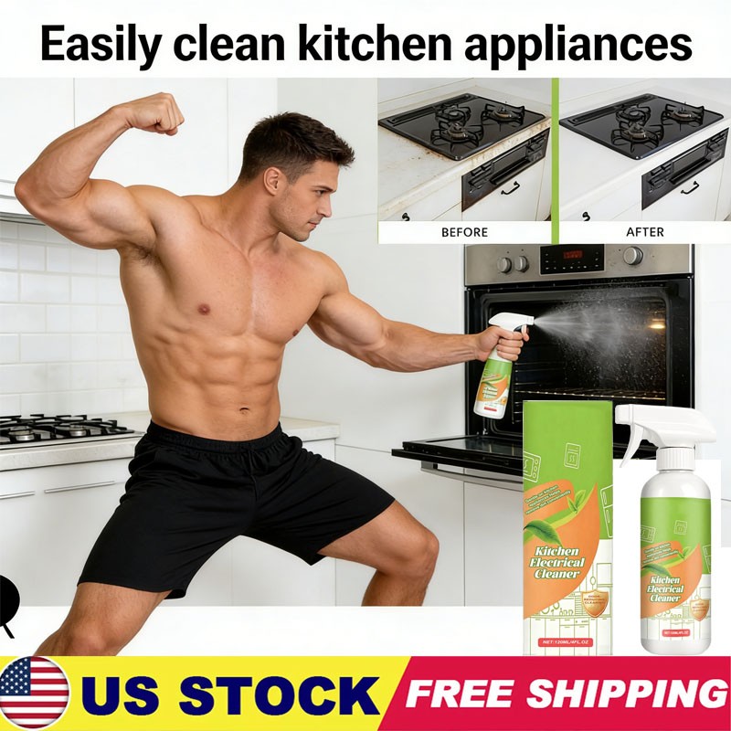 120ML Electrolyzed Ion Kitchen Cleaner Spray, Cleanse Kitchen Appliance Cleaner