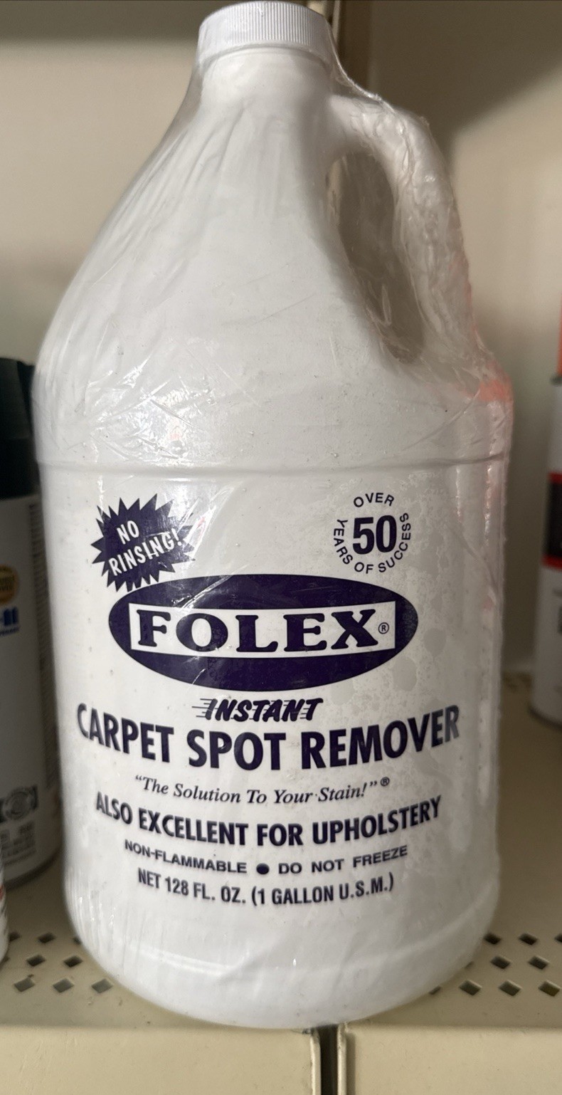 1 Gal Folex Instant Spot and Stain Remover Carpet Cleaner Jug