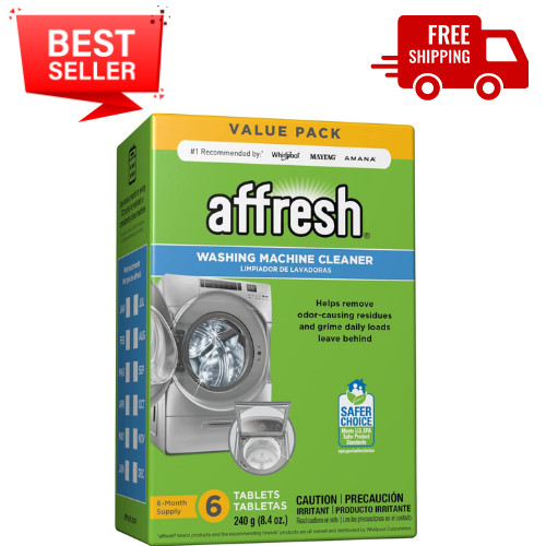 affresh Washing Machine Cleaner 6 Tablets W10501250) weight 240g/8.4oz/0.53lb