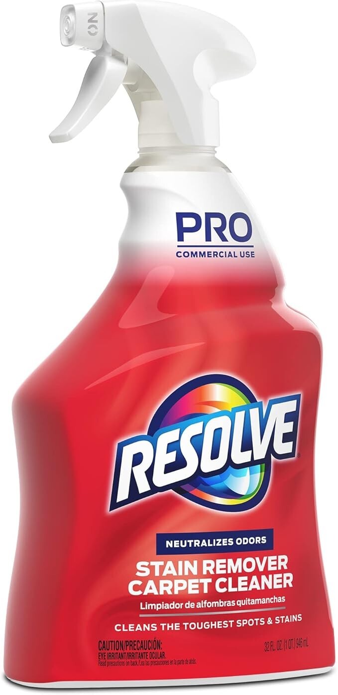 Resolve Professional Strength Spot & Stain Carpet Cleaner, Red, 32 Fl Oz 1 Pack