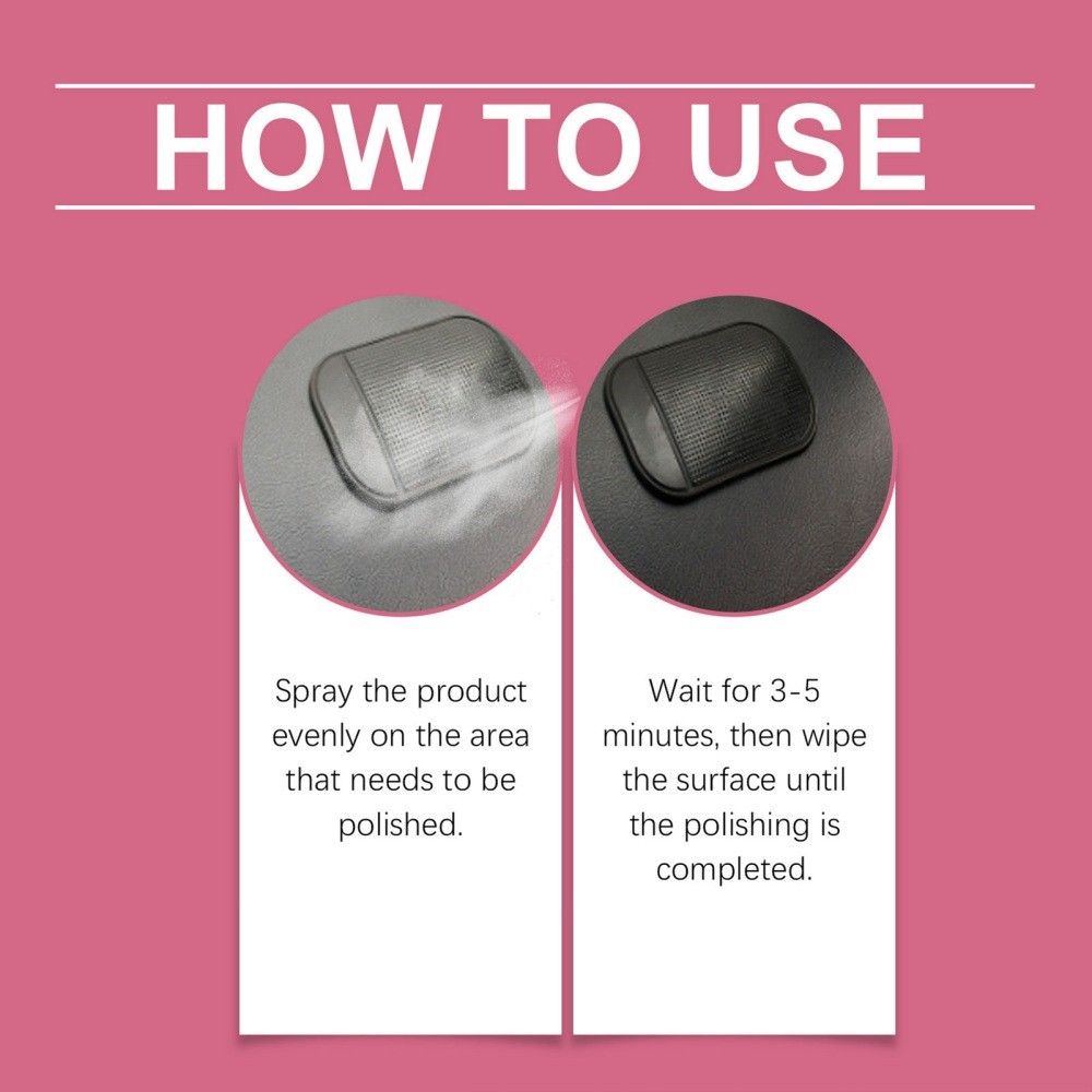 1/2/3/5X Polishing Cleaner Car Interior, Car Interior Detailer And Cleaner 100ML
