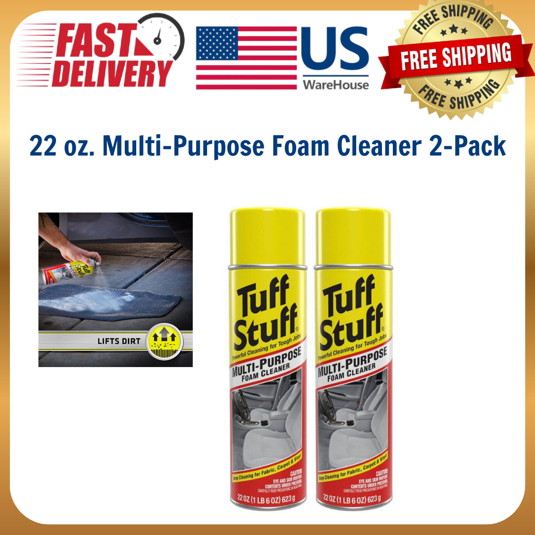 (2 PACK )Tuff Stuff Multi Purpose Foam Cleaner for Deep Cleaning of Car Interior