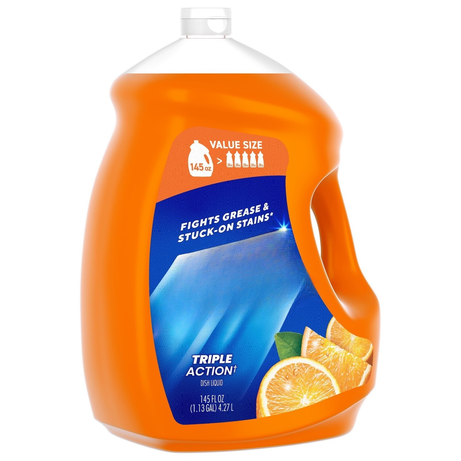 Ultra Triple Action Dish Soap, Orange Scent, 3-Pack