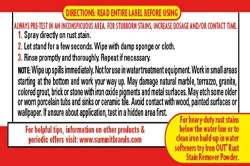 Iron Out Rust Stain Remover Spray Gel, 16 Fl. Oz. Bottle 2 Pack, n/a