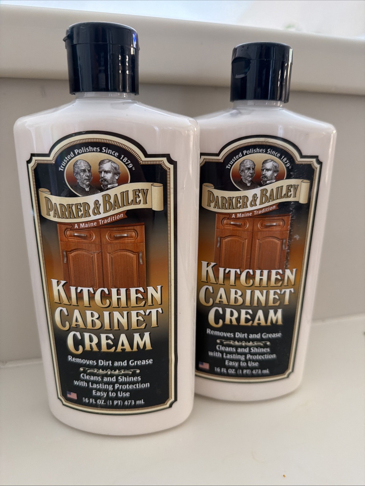 2-pack PARKER & BAILEY Kitchen CABINET CREAM All Woods Clean & Shine 16 Fl Oz