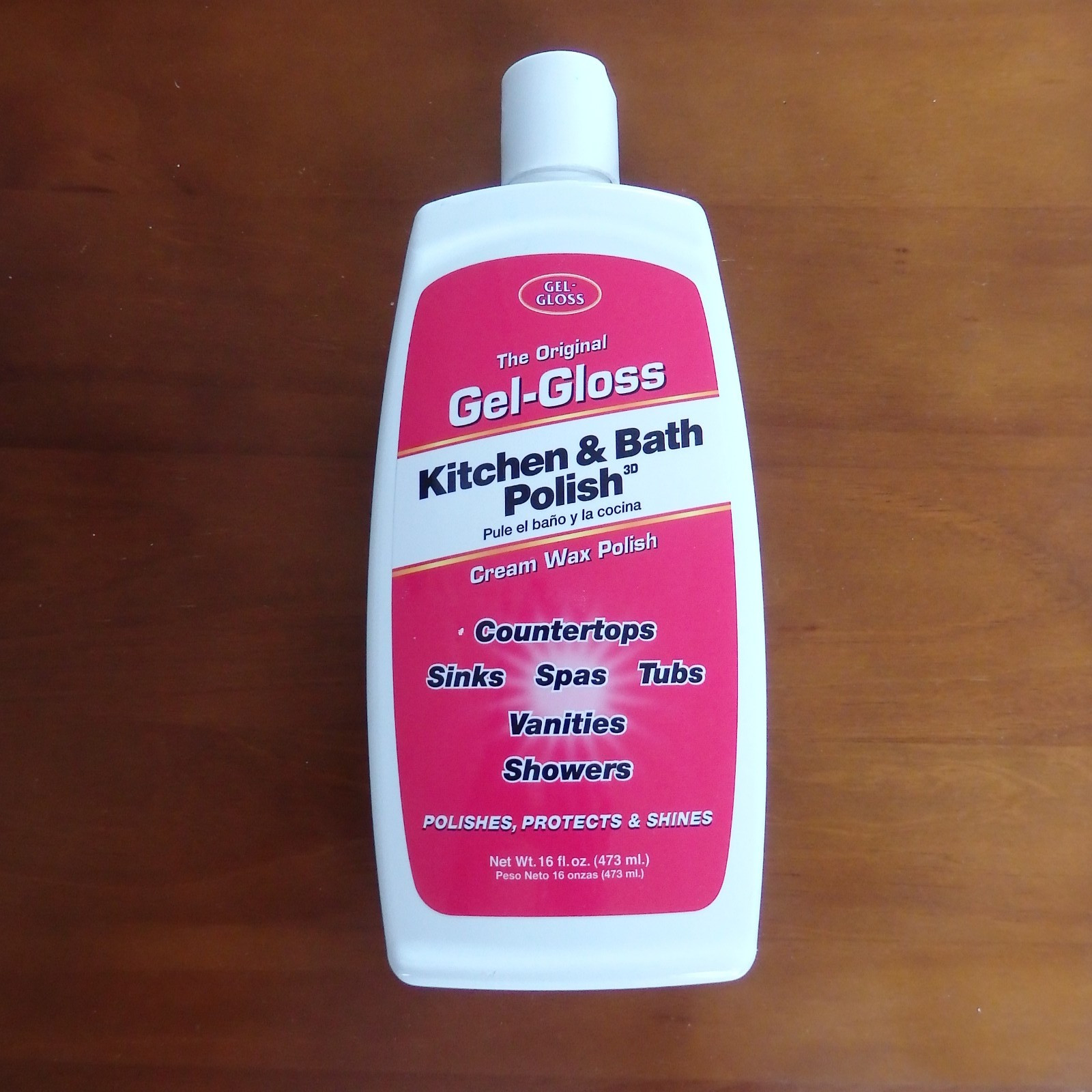 Indusies GG-1 Gel-Gloss Kitchen and Bath Polish, 16 Fl. Oz, White