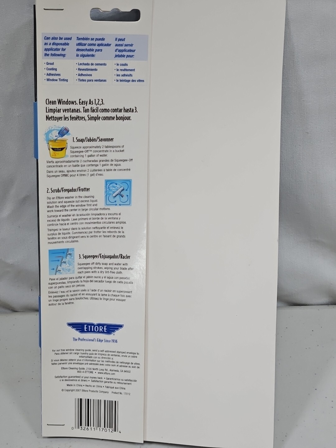 New Ettore 17012 All-Purpose Squeegee, 12″ – Case of 12