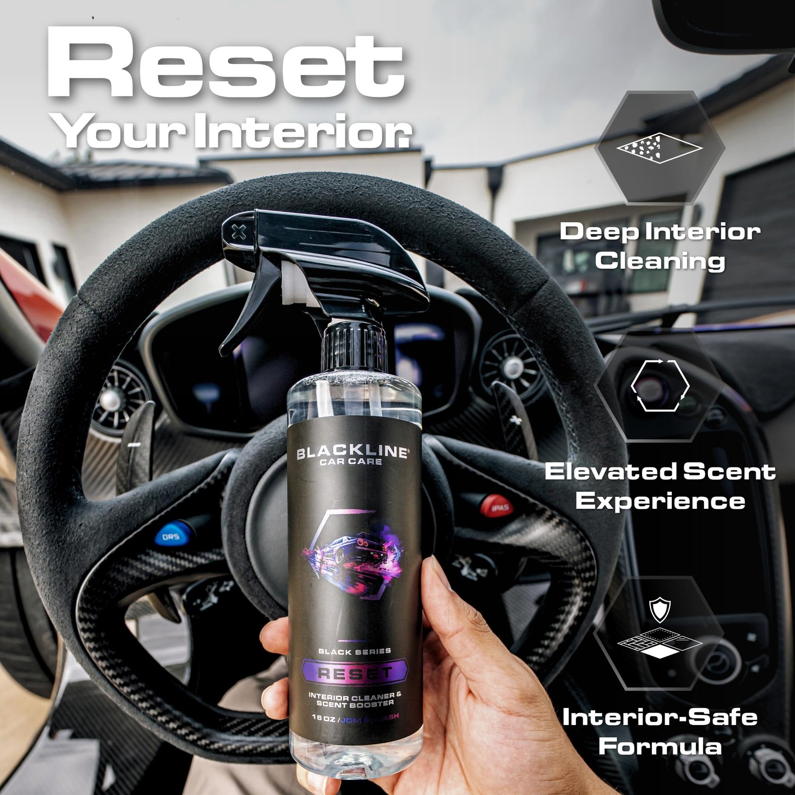 Blackline Luxury Scented Interior Cleaner Reset Deep 16 Fl Oz (Pack of 1)