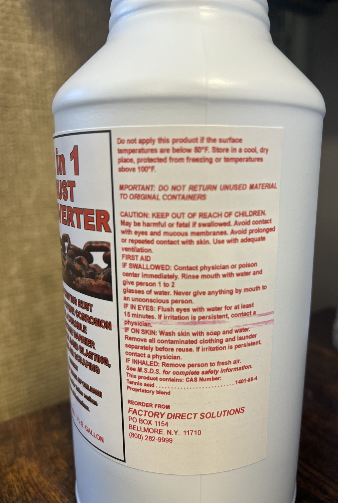 2 in 1 RUST CONVERTER QUART SIZE