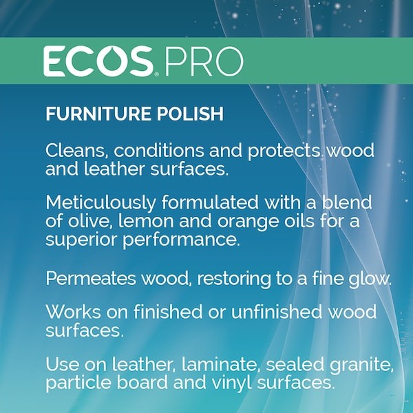 Ecos Pro Pl9731/6 Furniture Polish, 32 Oz, Pleasant