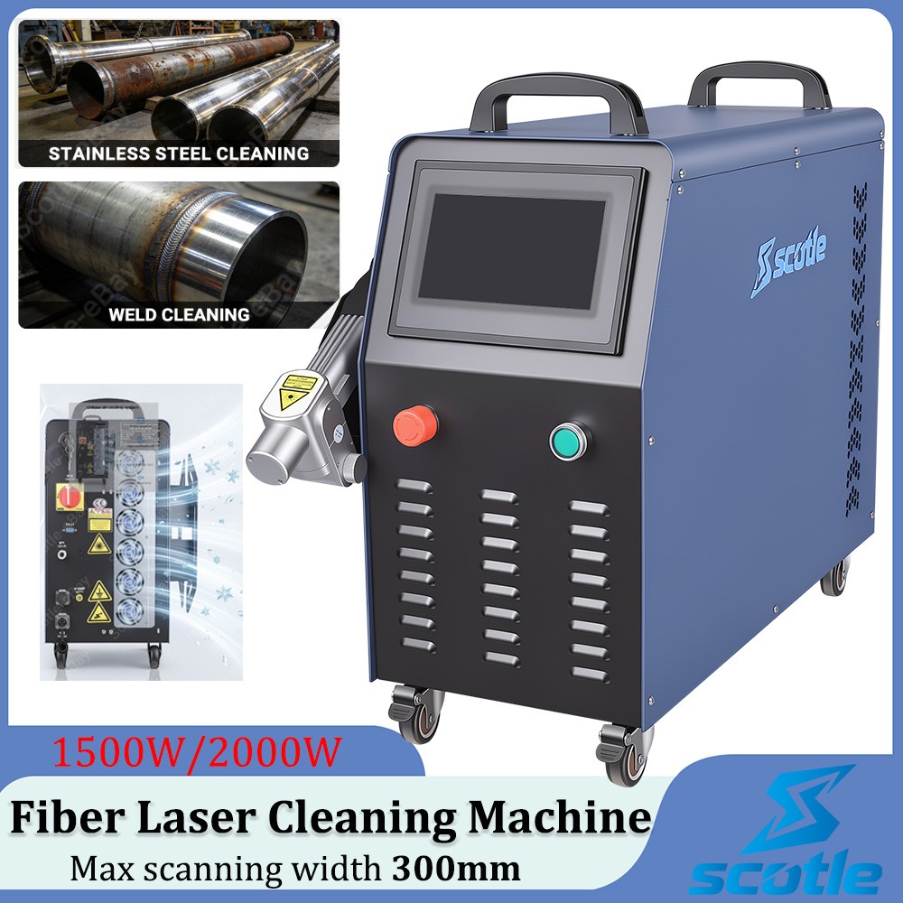 Air Cool Rlaser 1500W/2000W Fiber Laser Cleaning Machine Rust Oil Paint Remove
