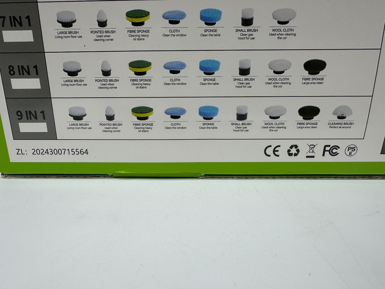 9 in 1 Multifunctional Electric Cleaning Brush Model JY-9011