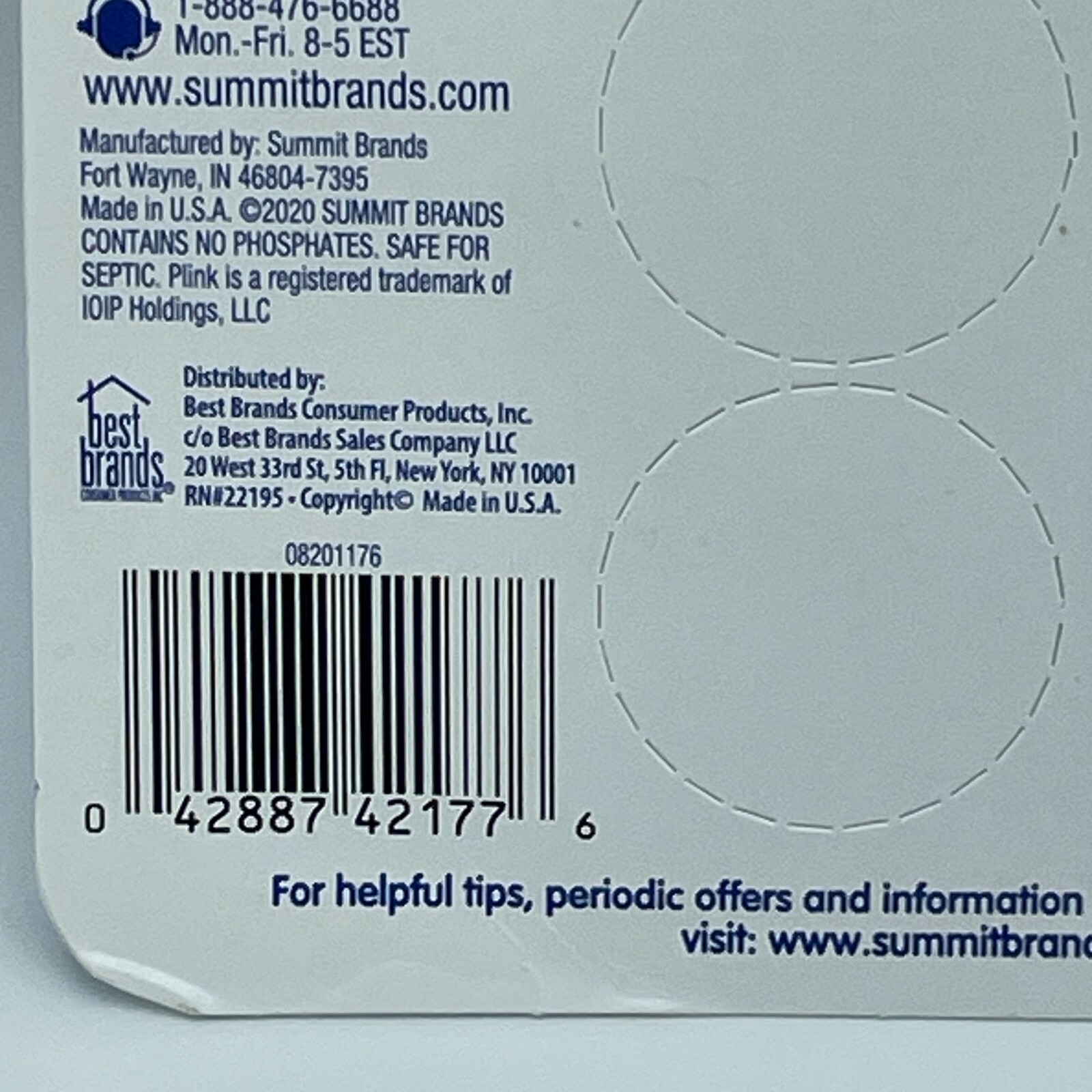 PLINK Fizzy Drain Cleaner Freshener Lemon Tablets 3 Pack 18 Uses USA NEW