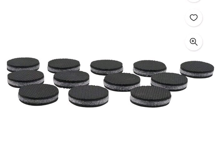 Parker Bailey 12 non-slip Furniture Grippers 1.5 Inch Diameter Pads