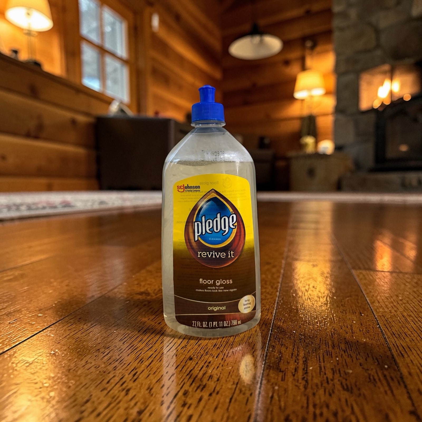 Vintage Pledge Revive It Floor Gloss Cleaner Original Scent 27 fl oz. 95% full