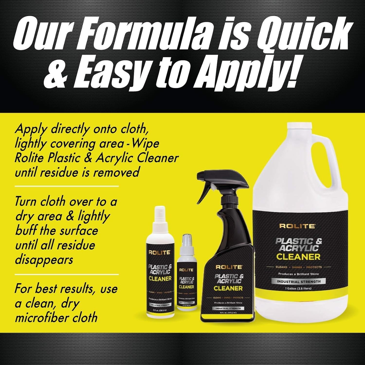 Dust Repellent Acrylic and Plastic Cleaner Spray – 4 fl. oz. Twin Pack