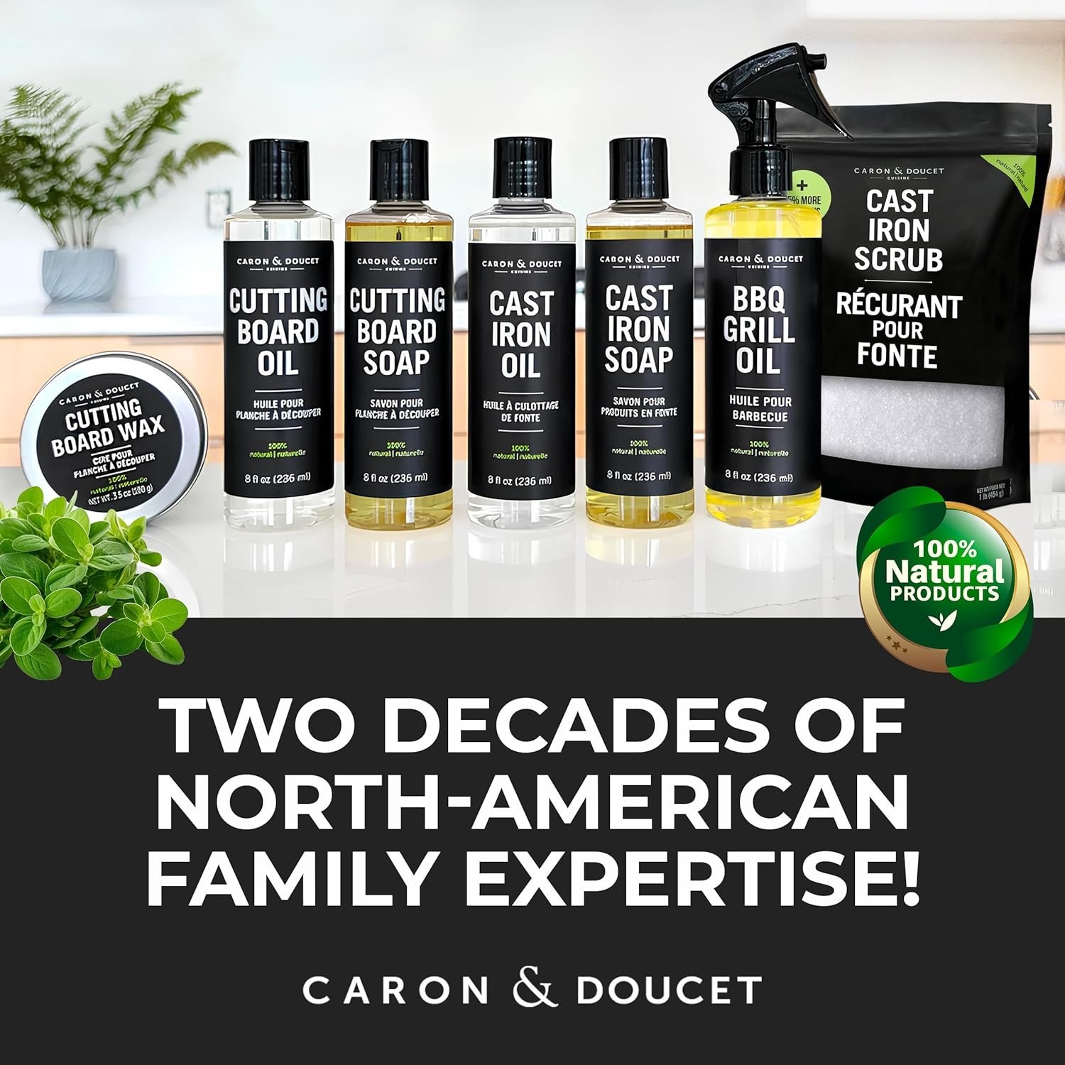 New Ultimate Set: Seasoning Oil, Cleaning Soap & Restoring Scrub | 100% Plant…