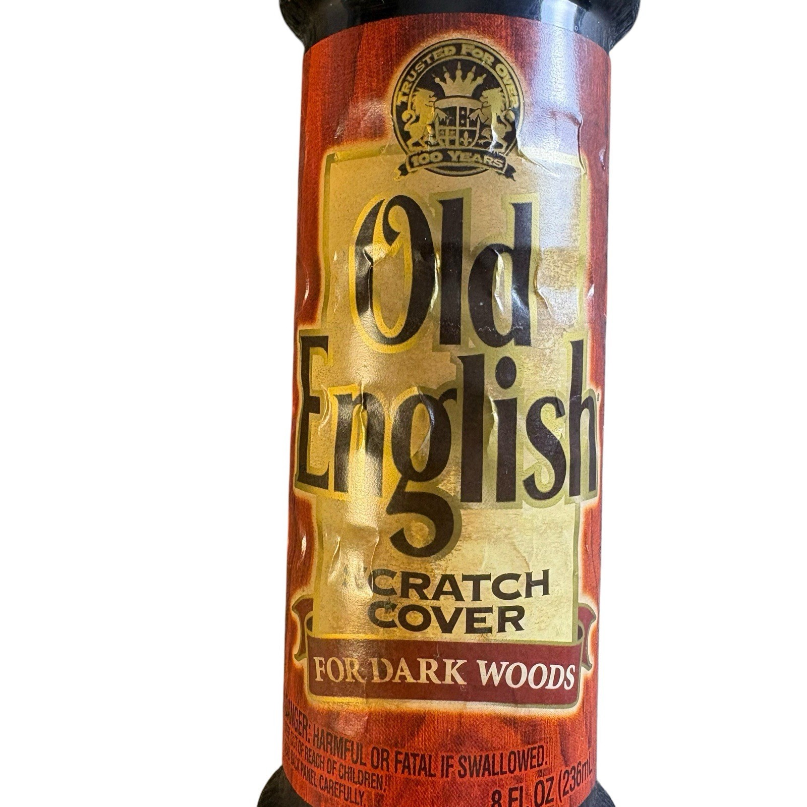 Old English 2001 Scratch Cover for Dark Woods 8 oz Bottle 90% Full
