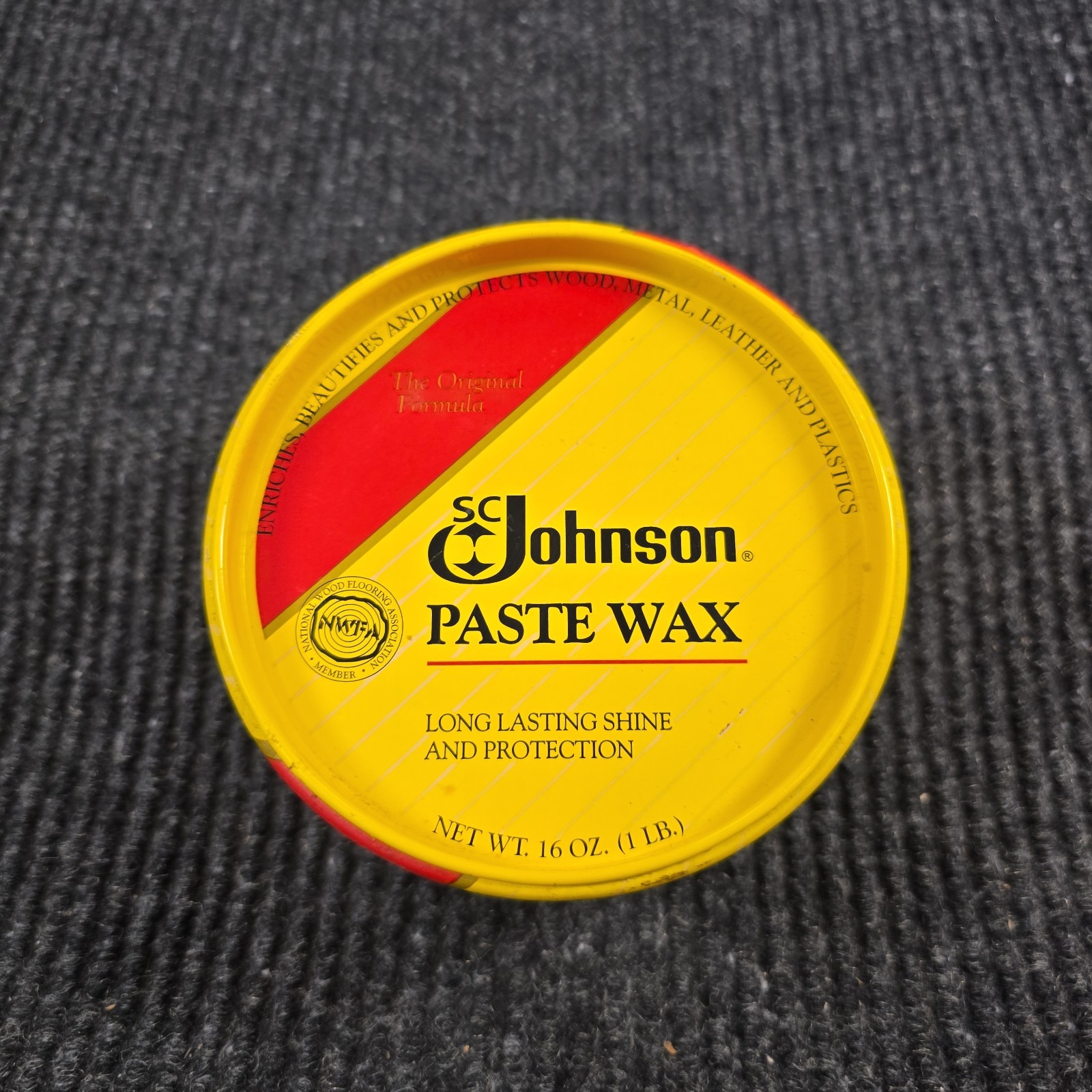 SC Johnson Paste Wax The Original Formula 16 Oz Can Discontinued 50% Remaining