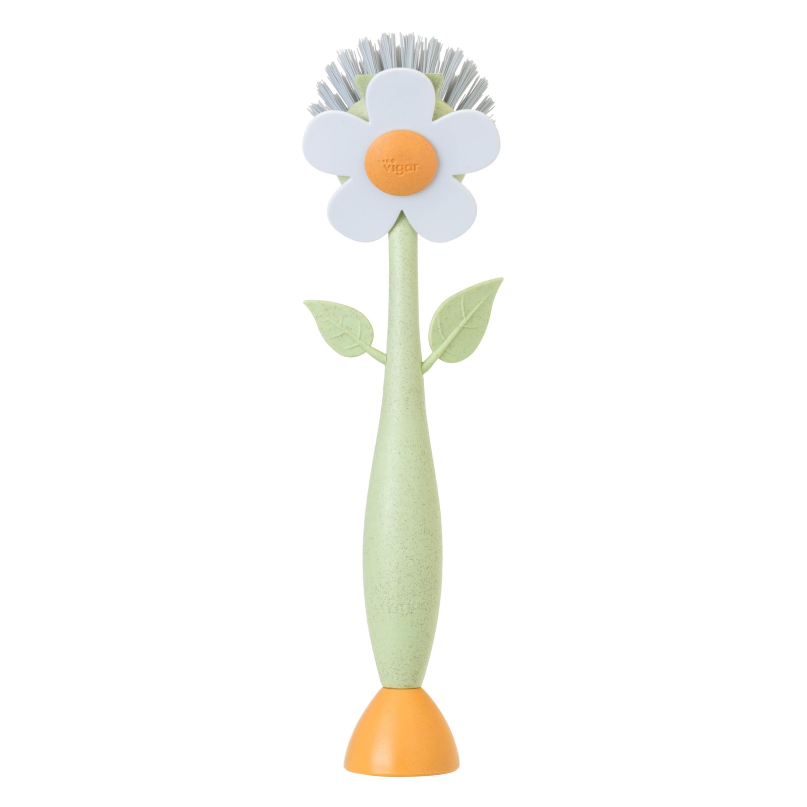 Florganic Daisy-Shaped Dish Brush, a Dish Brush with Handle, and a Dish Brush…