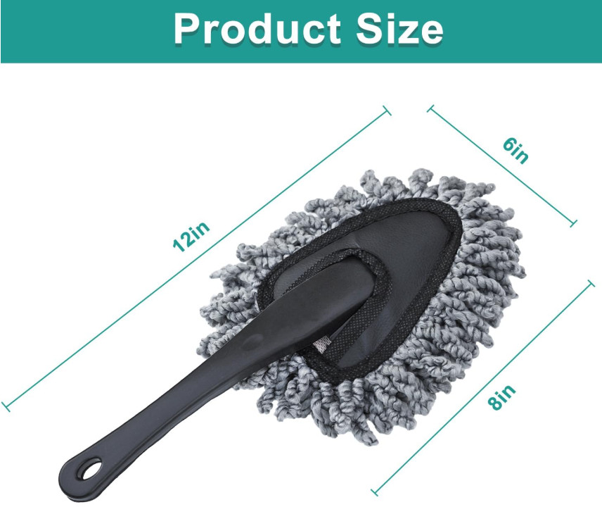 2 Pcs 11″ Super Soft Microfiber Duster Brush, Car Dash Cleaner, Cleaning Brush,