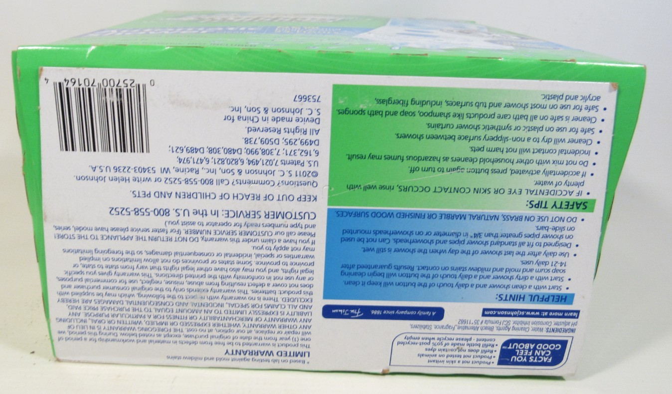 NEW Scrubbing Bubbles Automatic Shower Cleaner Bathroom 2 Button Booster Set Kit