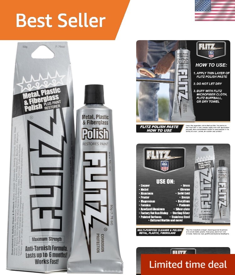 Rust Remover and Cleaner Paste for Metal, Plastic, Fiberglass – Made in USA