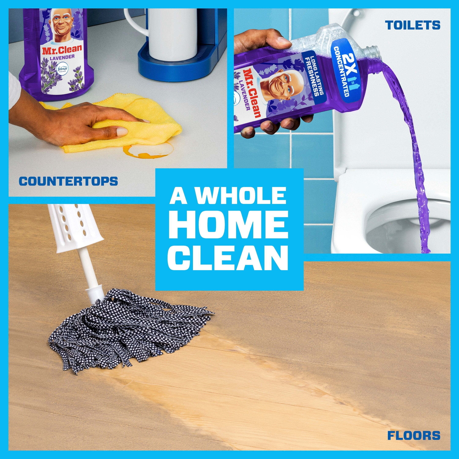 2X Concentrated Floor Cleaner, All Purpose Cleaner, Mop Soap, Lavender,41 fl oz
