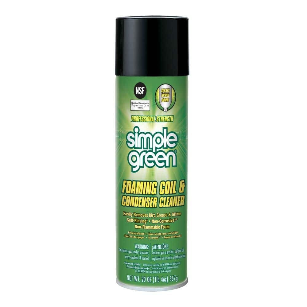 20 Oz. Foaming Coil Cleaner Aerosol HVAC AC Evaporator Condenser Cleaner Spray