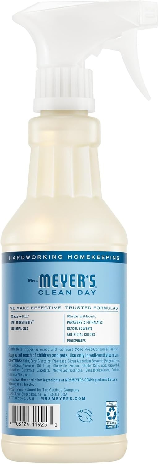 MRS. MEYER’S CLEAN DAY Multi-Surface Everyday Cleaner, Rain Water Scent, 16 Fl O