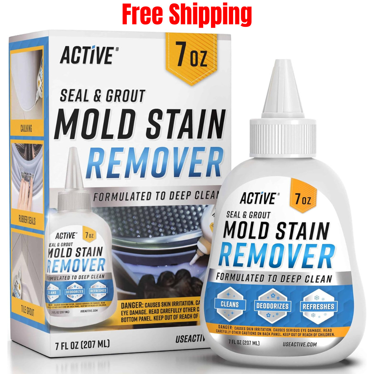 Active Seal & Grout Mold Stain Remover, 7 fl oz, Free Shipping, New