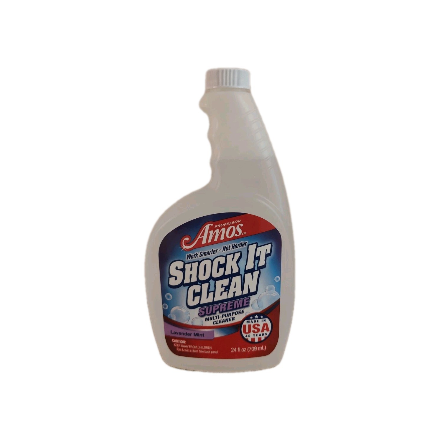 Amos Multipurpose Cleaner Shock It Clean 128 oz Concentrate Lavender Mint + More