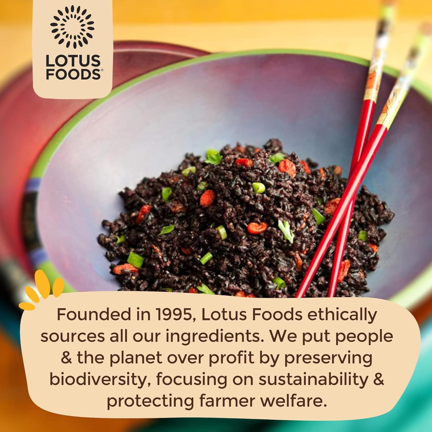 Lotus Foods Bulk Organic Forbidden Rice – Black, Gluten Free Heirloom, Whole G