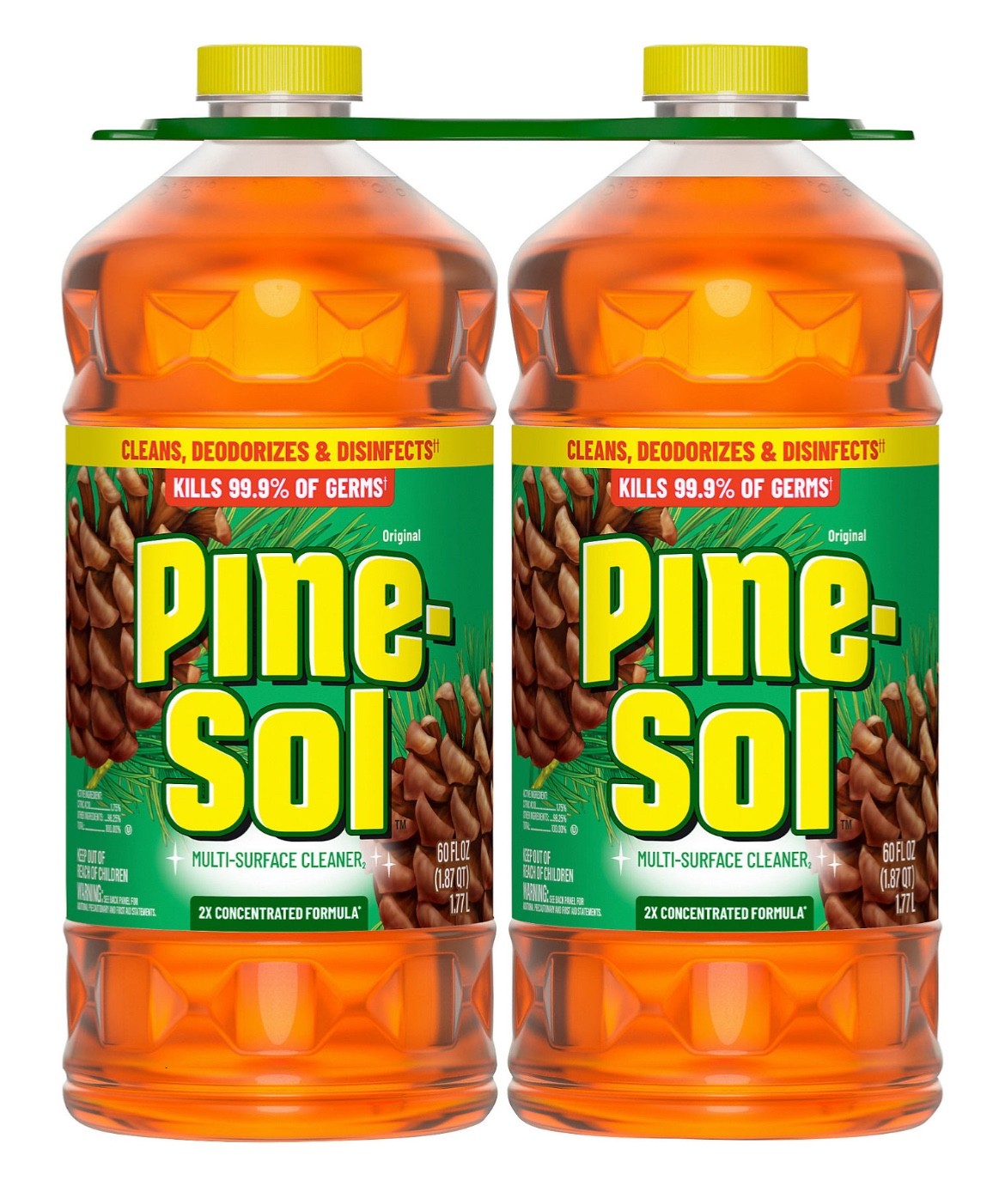 Pine-Sol Multi-Surface Cleaner 2X Concentrated Original 2 Count x 60 Fl Oz
