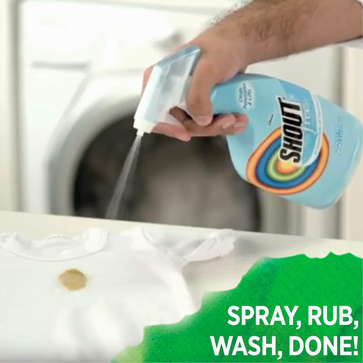 Versatile 22oz Laundry Stain Remover Spray – Tough on Stains, Gentle on Fabrics