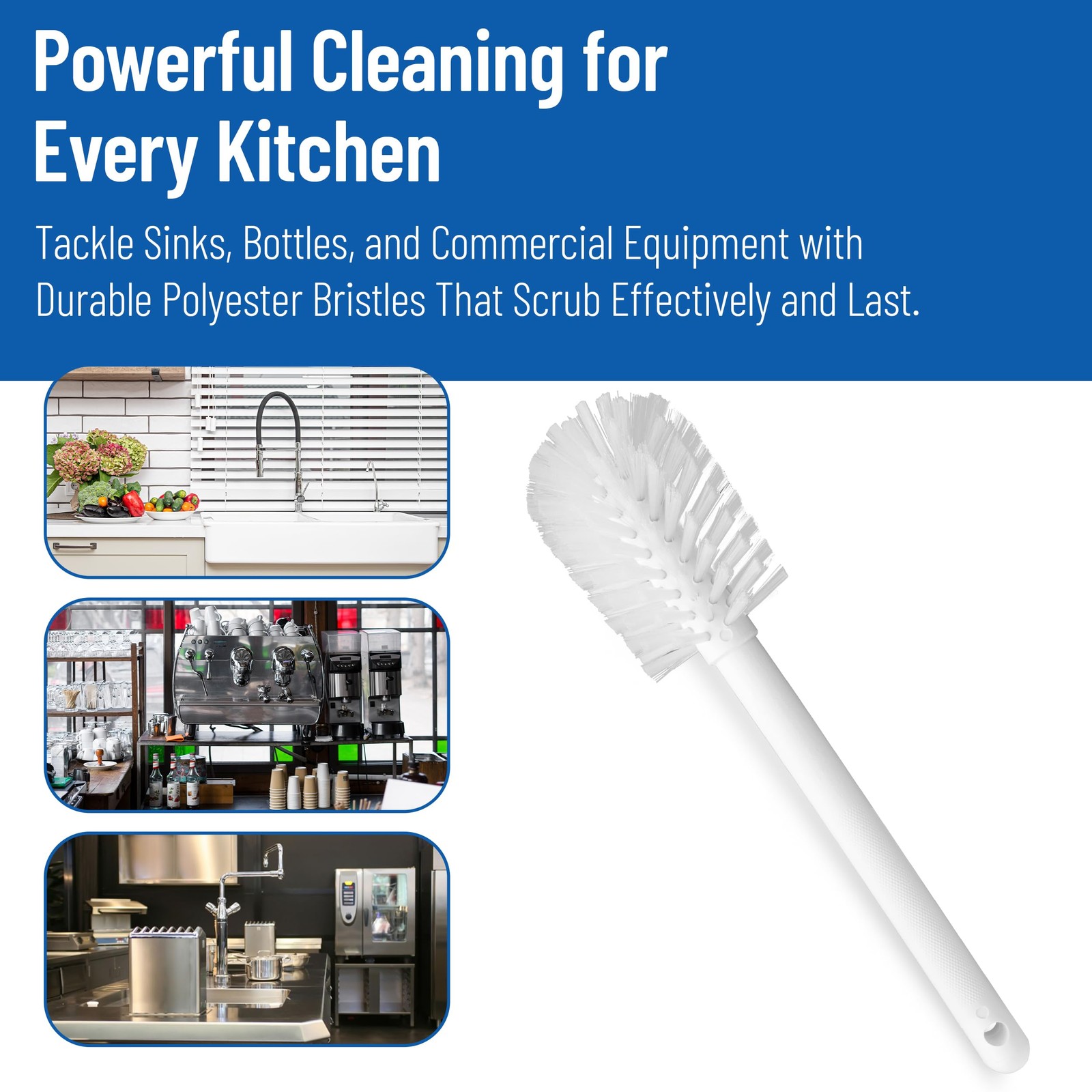 Large Water Bottle Brush Ideal for Wide-Mouth Jars, Bottles and Tumblers, Dis…