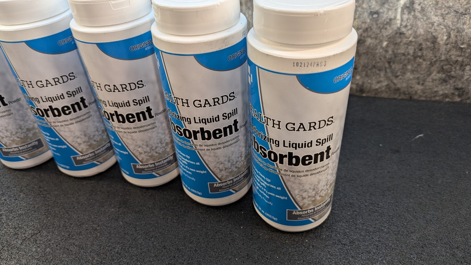 🔥Lot of 5 New🔥 Health Gards Absorbent Deodorizing Liquid Spill, 16 oz Each