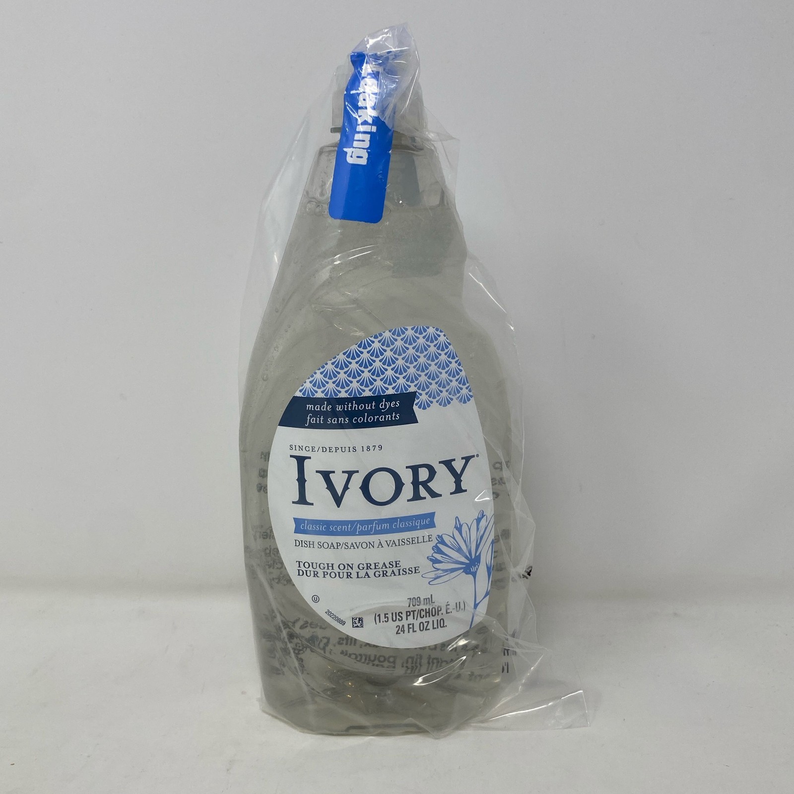 Ivory Classic Scent Grease-Cutting Dish Soap, Clear, 24 fl oz